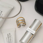 Two-Tone Open Ring | 18K Gold-Plated Stainless Steel
