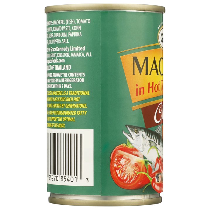 Grace Hot & Spicy Mackerel in Tomato Sauce, 5.5 oz