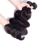 Body Wave Human Hair Bundles - 100% Virgin Hair Extensions Natural Color