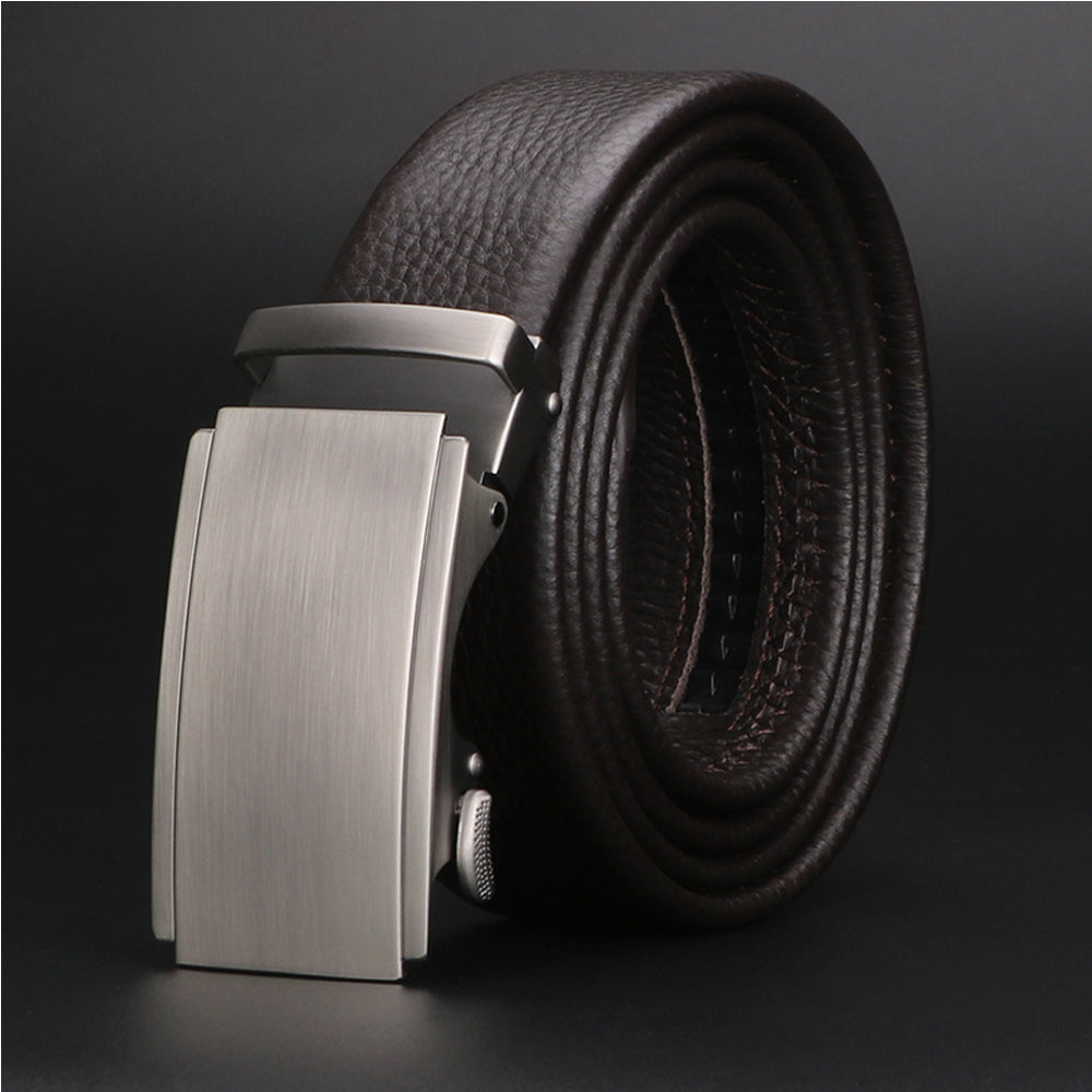 Men's Automatic Buckle Leather Belt - Business Casual