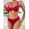Women's Push-Up Lingerie Set – Backless Front-Closure Bra