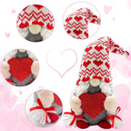 Valentine's Day Light-Up Gnomes Set of 2 - Red Cupid Decorations for Home