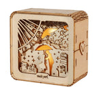 3D Wooden Love Puzzle Night Light – Romantic DIY Model Kit | Ambient Desk Lamp Gift for Women