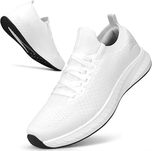 Puweco Men's Slip-On Mesh Sneakers – Lightweight EVA Cushioning & Anti-Slip Outsole