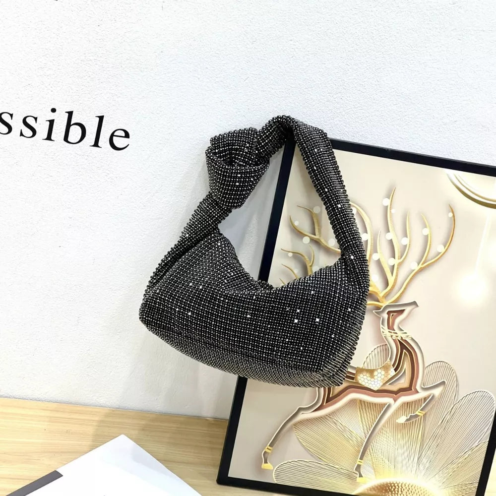 Sparkling Rhinestone Handbag – Glam Mini Shoulder Bag