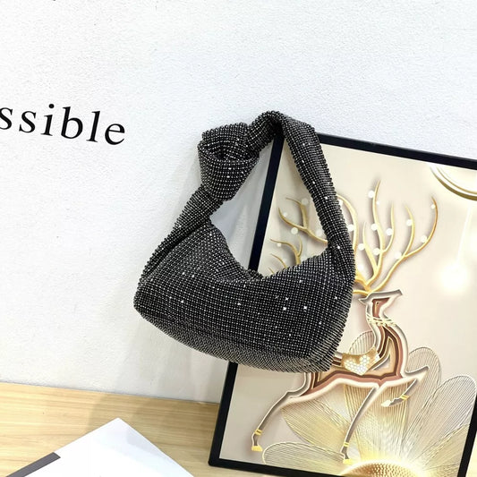 Sparkling Rhinestone Handbag – Glam Mini Shoulder Bag