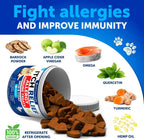 Dog Probiotics Chews - 180 Count Digestive & Immune Support for Gut Health, Itchy Skin & Allergies