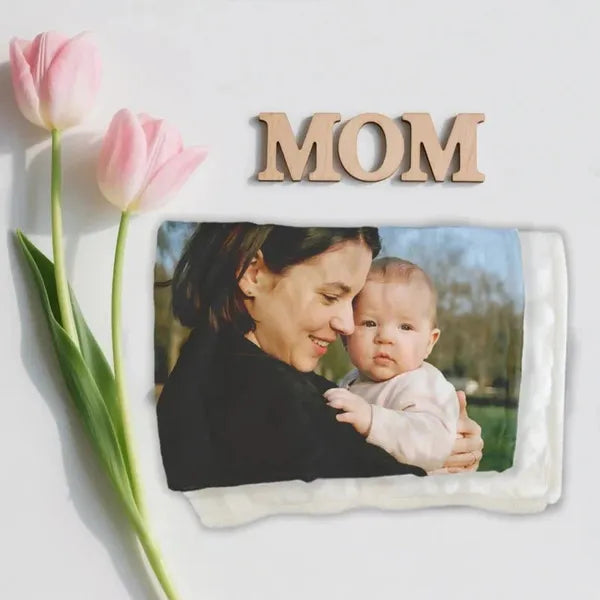 Personalized Photo Blanket - Custom Fleece Throw with Your Pictures | Perfect Mother's Day Gift