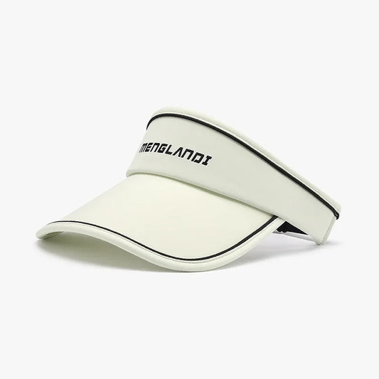 Women's Letter Graphic Sun Hat – Sporty Wide Brim, Spandex-Polyester & Adjustable