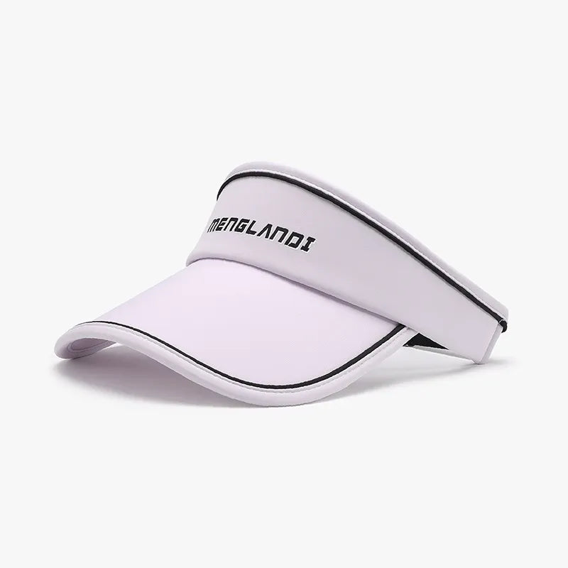 Women's Letter Graphic Sun Hat – Sporty Wide Brim, Spandex-Polyester & Adjustable