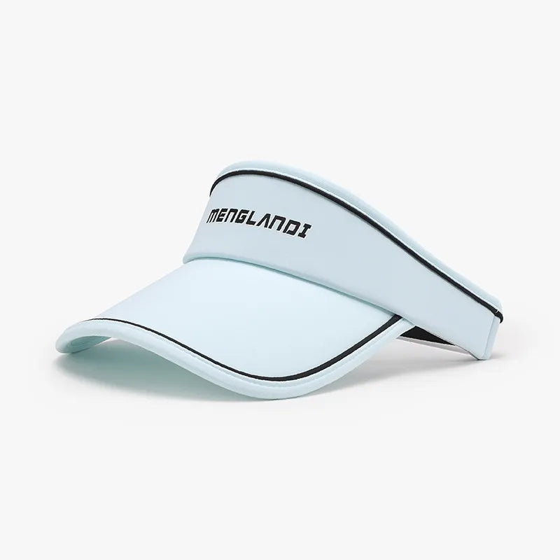 Women's Letter Graphic Sun Hat – Sporty Wide Brim, Spandex-Polyester & Adjustable