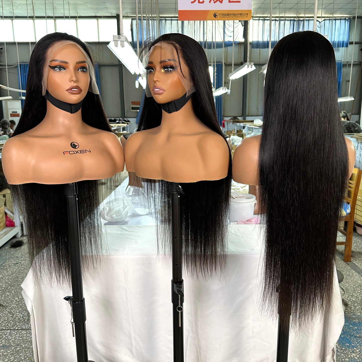 HD Lace Front Wig Human Hair - 13x4 Bone Straight 200% Density