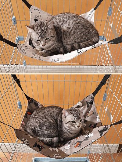 Hanging Pet Hammock with Adjustable Straps – Cozy Perch for Cats & Small Pets