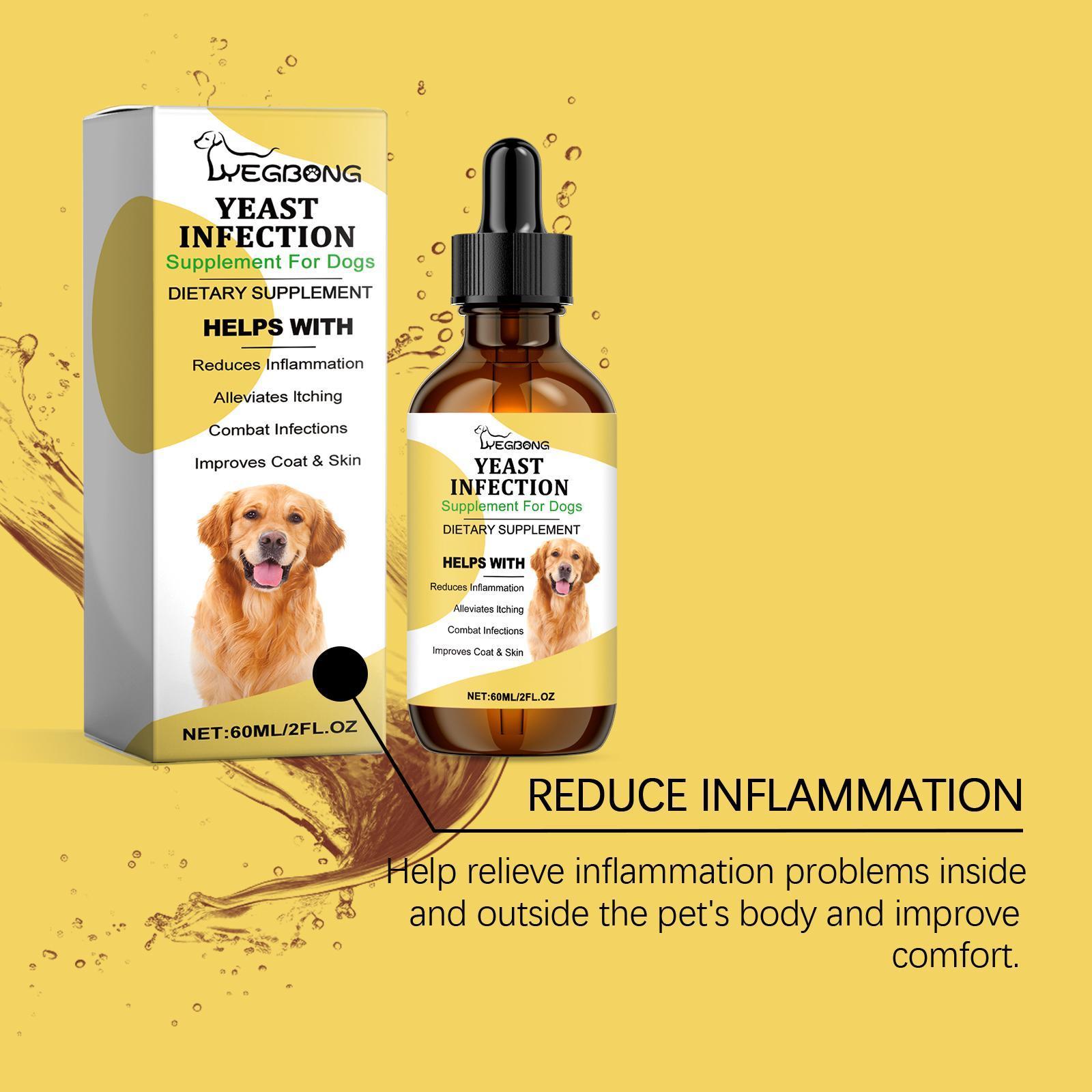 Natural Pet Yeast Relief Supplement – Herbal Skin Soothing Formula for Dogs & Cats