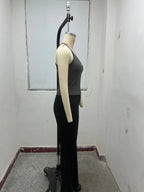 Women's Knitted Slim Fit Crop Vest Top – Sleeveless Spring & Summer Essential