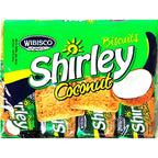 Wibisco Shirley Coconut Biscuits, 1.31 oz – 8 Count | Classic Caribbean Coconut Snack