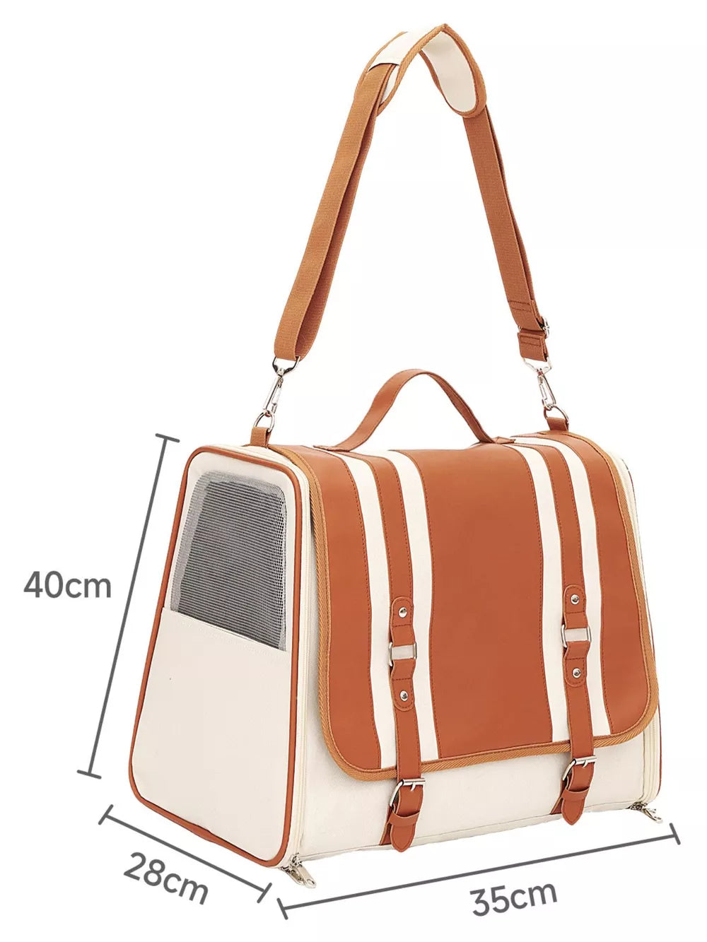 Breathable Pet Carrier Backpack – Hands-Free Travel Bag for Cats & Small Dogs