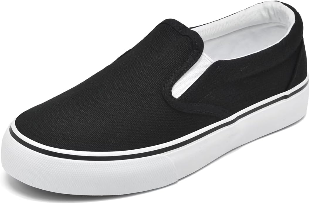 Women's Slip-On Canvas Sneakers | Lightweight Classic Low-Top Casual Shoes