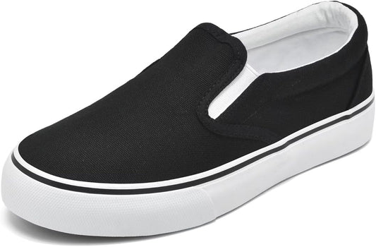 Women's Slip-On Canvas Sneakers | Lightweight Classic Low-Top Casual Shoes