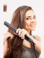 2-in-1 Hair Straightener & Curler – Fast Heating, Constant Temp, Multi-Speed