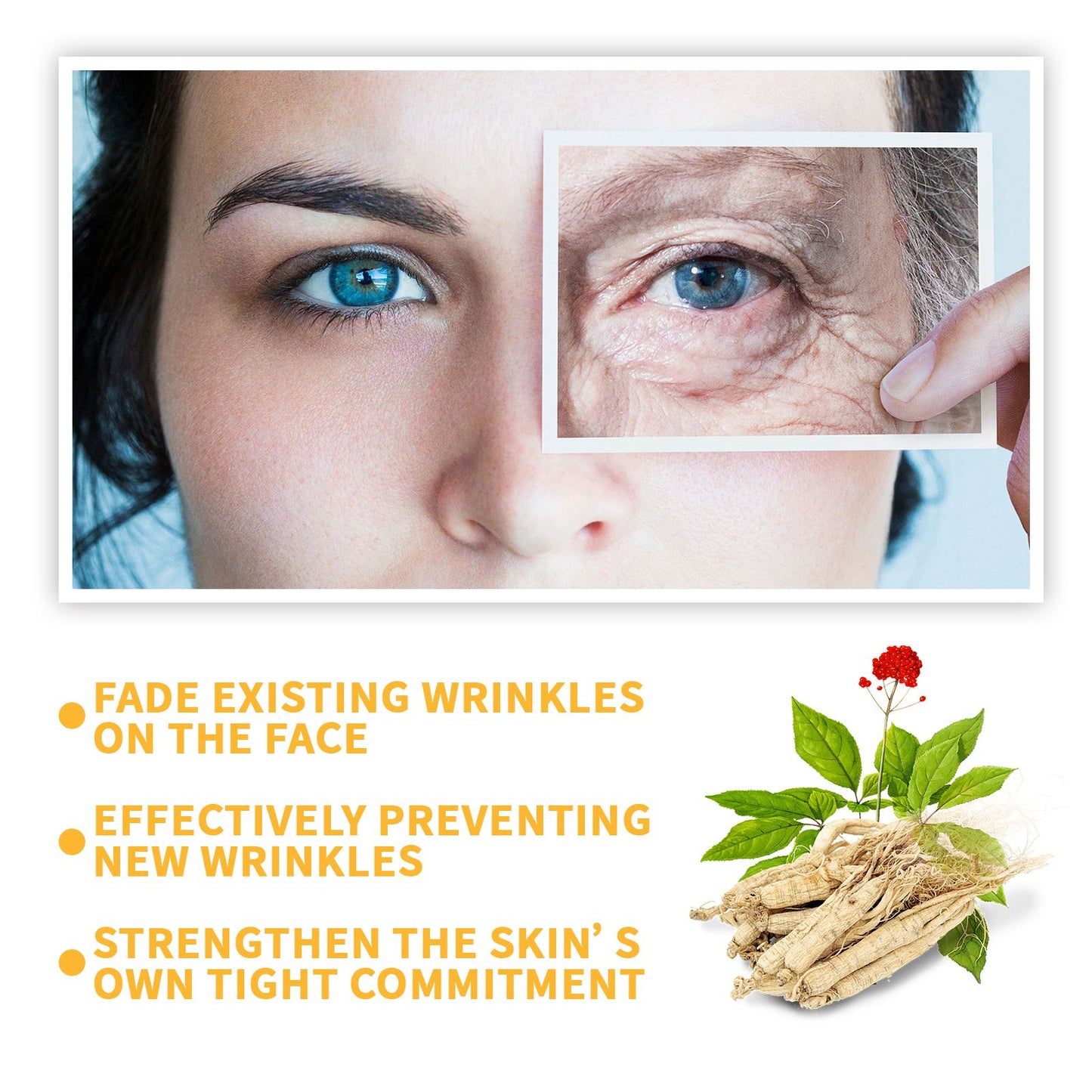 Ginseng Anti-Aging Face Serum – Firms, Brightens & Hydrates with Niacinamide & Hyaluronic Acid