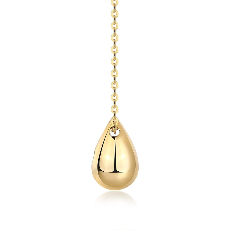 Moissanite Water Drop Necklace | 0.1ct Diamond Alternative | S925 Sterling Silver Pendant