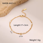 18K Gold Plated Layered Star Necklace – Pearl & Crystal Accents | Women's Jewelry
