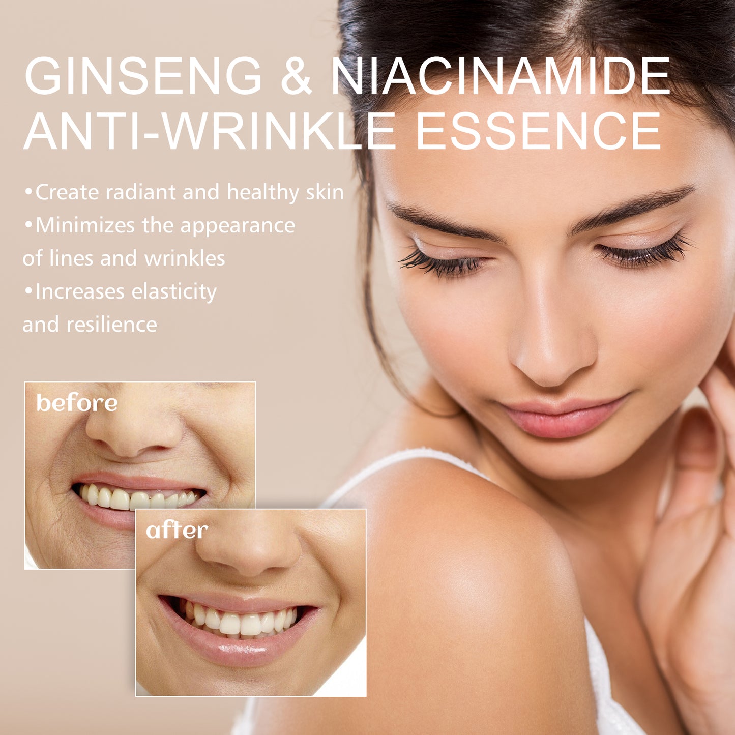 Ginseng Anti-Aging Face Serum – Firms, Brightens & Hydrates with Niacinamide & Hyaluronic Acid