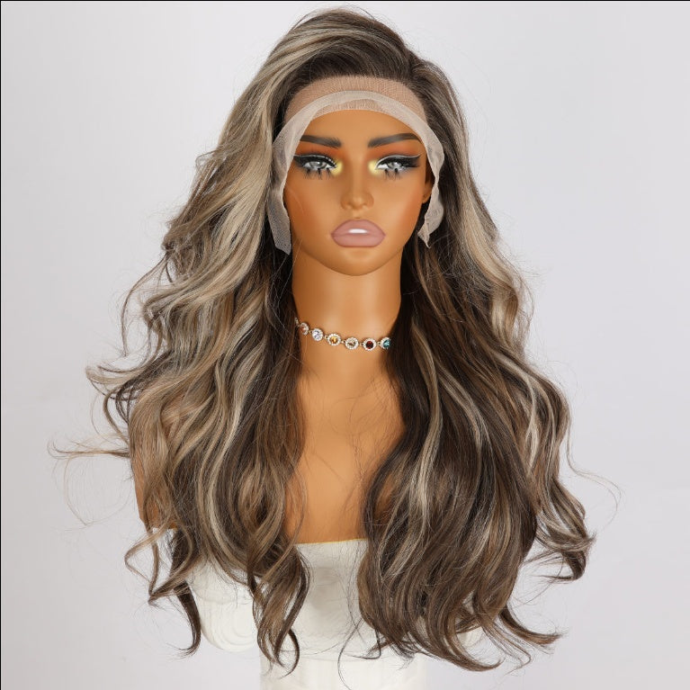 Glueless Lace Front Wig - Natural Highlight | 150% Density Heat-Resistant Synthetic | 26"