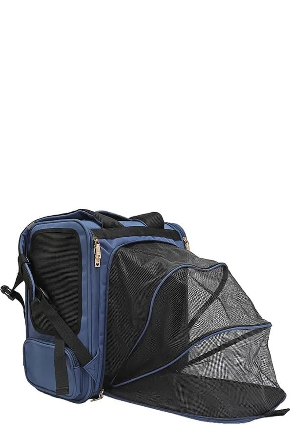 Nicole Lee USA Expandable Pet Carrier Backpack – Travel Bag for Small & Medium Pets