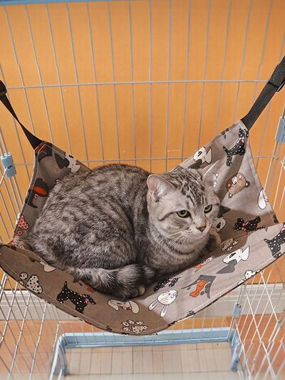 Hanging Pet Hammock with Adjustable Straps – Cozy Perch for Cats & Small Pets