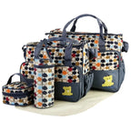 5-Piece Baby Diaper Bag Set - Water-Resistant Travel Organizer with Changing Pad for Parents