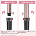 5-in-1 Professional Curling Wand Set – 4 Interchangeable Ceramic Barrels, LCD Display & Auto Shut-Off