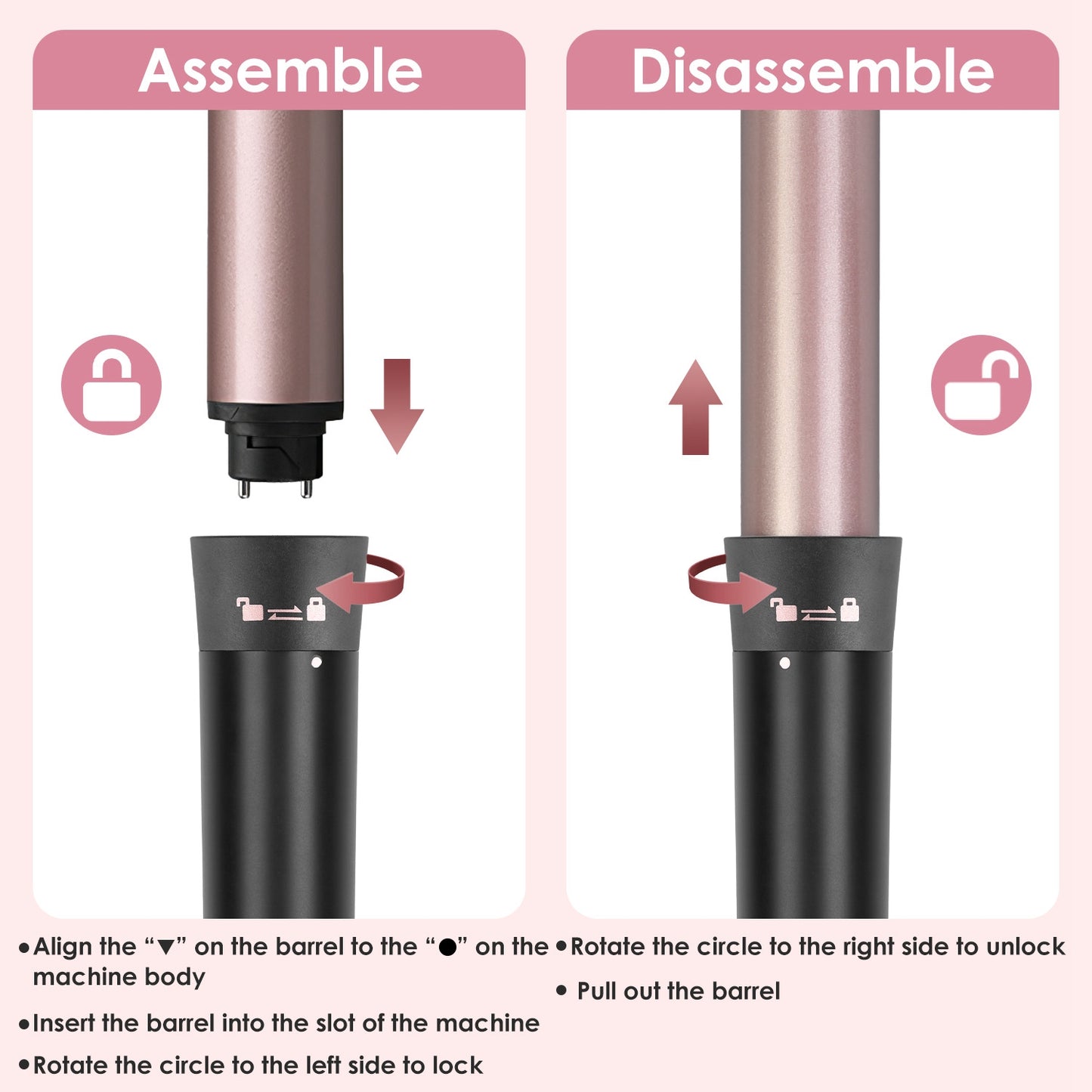 5-in-1 Professional Curling Wand Set – 4 Interchangeable Ceramic Barrels, LCD Display & Auto Shut-Off