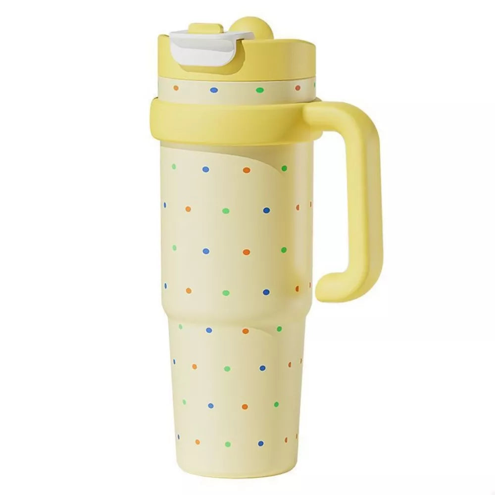 1000ml Large Capacity Water Bottle with Straw | Stainless Steel Insulated Tumbler | 34oz
