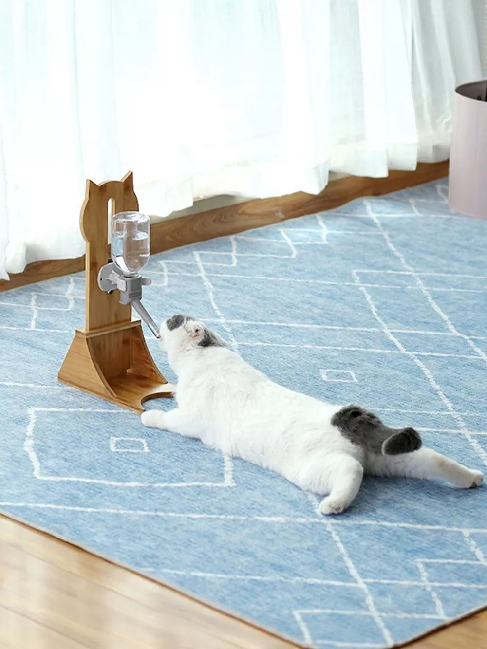 Wooden Pet Water Dispenser – Eco-Friendly No-Electric Hydration Station