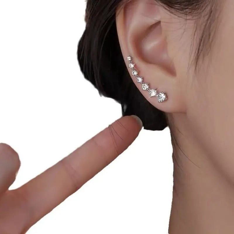 Elegant Flowing Luster Drop Earrings - Lightweight Statement Jewelry for Women