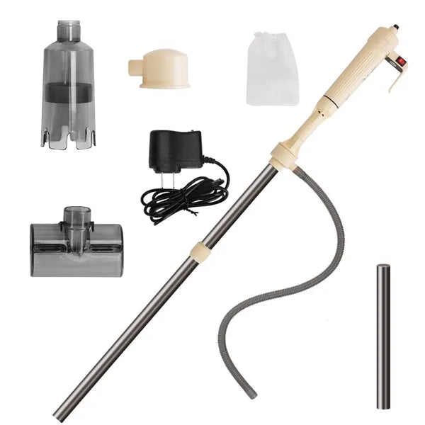 Electric Aquarium Gravel Cleaner – Automatic Fish Tank Vacuum with Adjustable Length