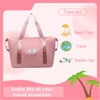 Waterproof Beach Tote Bag - Large Capacity Travel Bag with Scratch-Resistant Coating