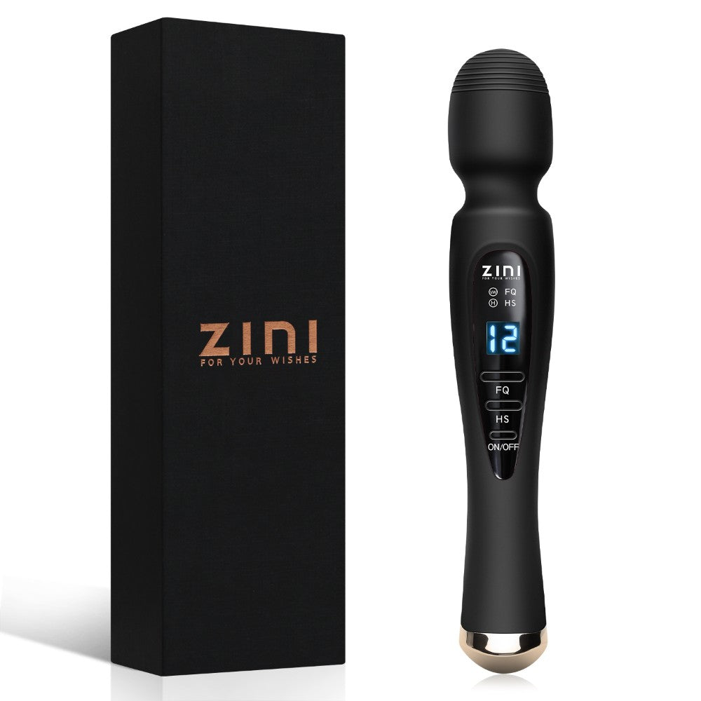 Rechargeable Personal Massager - 12 Intensity Modes, Quiet Motor, Digital Display for Neck, Shoulder & Back Relief