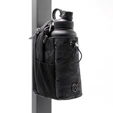 Magnetic Gym Water Bottle Bag | Portable Carrier Pouch with Phone Pocket | Hands-Free Workout Bag