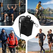 Magnetic Gym Water Bottle Bag | Portable Carrier Pouch with Phone Pocket | Hands-Free Workout Bag