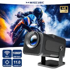 Magcubic 4K Android Projector – Native 1080P, 390 ANSI, WiFi 6, 180° Rotatable