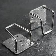 Stainless Steel Sink Sponge Holder – No-Drill Self-Adhesive Draining Rack