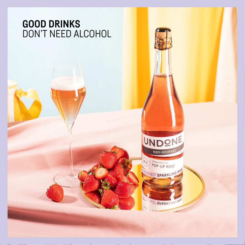 UNDONE No. 21 Pop-Up Rosé | Non-Alcoholic Sparkling Wine, 700ml