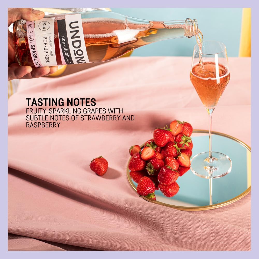 UNDONE No. 21 Pop-Up Rosé | Non-Alcoholic Sparkling Wine, 700ml