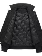 Men's Zip-Up Stretch Casual Jacket – 95% Polyester, 5% Spandex, Full Zip & Multi-Pocket