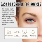 Long-Lasting Peel-Off Eyebrow Tint Gel - Waterproof 3D Brow Dye for Natural Fuller Brows