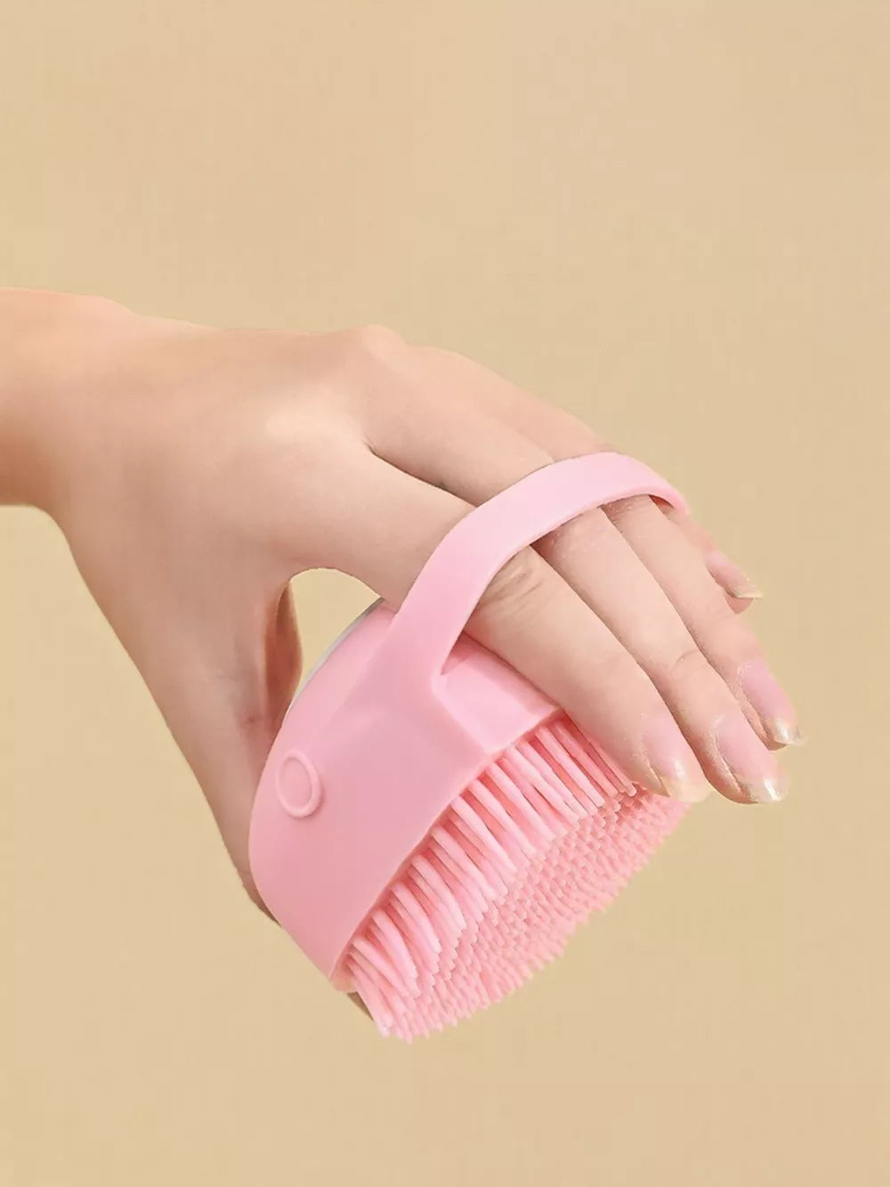 Silicone Pet Bath Brush & Grooming Massager – Dogs & Cats