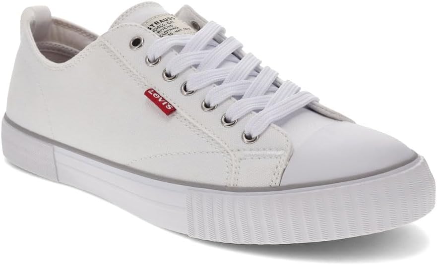 Levi's Men's Anikin Low-Top Canvas Sneakers – Cushioned Footbed & Rubber Outsole